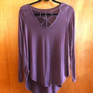 American Eagle Outfitters Purple Long Sleeve Tee size S/P